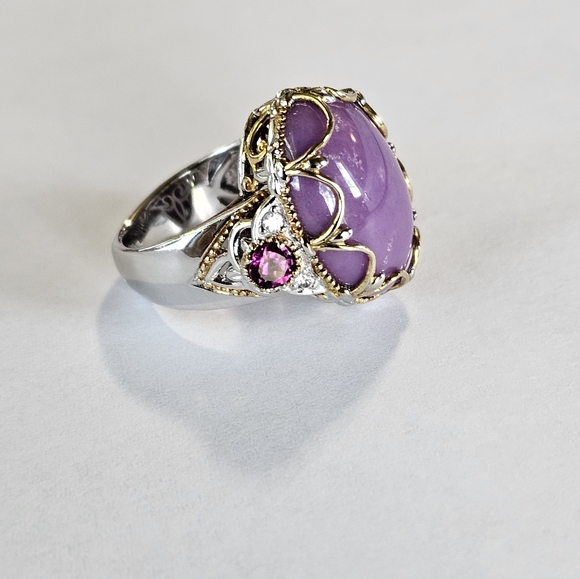 Genuine Sugilite and Rubellite Tourmaline Gems En Vogue 💍 Size 6! - Picture 2 of 9